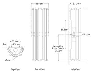 Bonnington Wall Light Nickel, Wall Light, Polished Nickel - Andrew Martin
