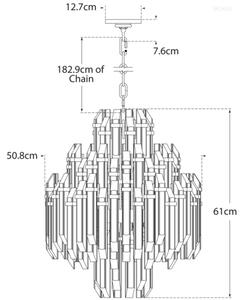 Adele 4 Tier Chandelier Brass, Hand-Rubbed Antique Brass - Andrew Martin