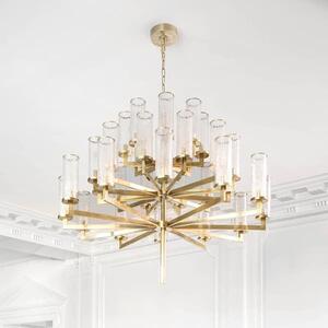 Liaison Chandelier Brass, 2 Tier, Antique-Burnished Brass - Andrew Martin