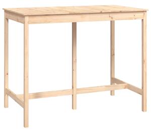 Bar Table 140x80x110 cm Solid Wood Pine