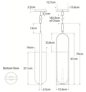 Melange Pendant Nickel, Pendant Light, Polished Nickel - Andrew Martin