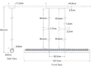 Precision Linear Pendant Bronze, Pendant Light - Andrew Martin