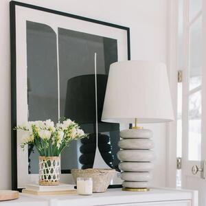 Phoebe Table Lamp White, Table Lamp, Antique White - Andrew Martin