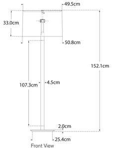 Riga Floor Lamp, Floor Lamp, Polished Nickel / Clear Glass - Andrew Martin
