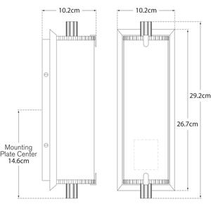 Calliope Short Wall Light Bronze, Wall Light, Short, Bronze / White Glass - Andrew Martin