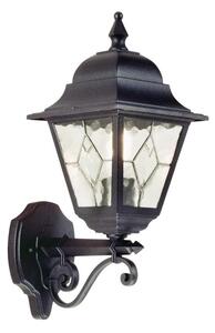 Elstead NR1-BLK Norfolk period black exterior wall lantern, IP43