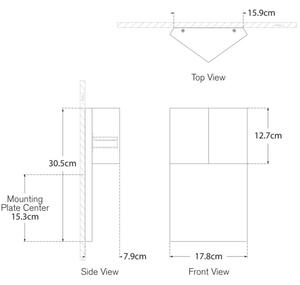 Rega Wall Light Bronze, Wall Light - Andrew Martin