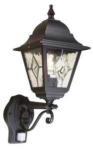 Elstead NR1-PIR-BLACK Norfolk Exterior PIR Security Lantern IP43