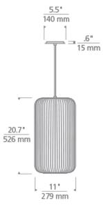 Kai Pendant Iron, Pendant Light, Aged Iron - Andrew Martin
