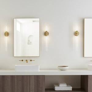 Linger Double Wall Light Brass, Wall Light, Natural Brass Andrew Martin