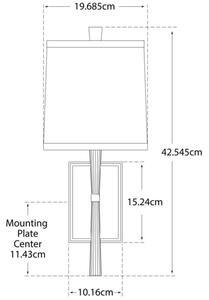 Refined Rib Wall Light Nickel, Wall Light, China White & Polished Nickel - Andrew Martin