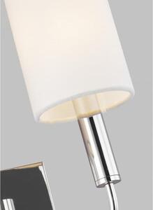 Brianna Double Wall Light Nickel, Bed, Polished Nickel - Andrew Martin