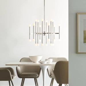 Beckman Chandelier Nickel, Polished Nickel - Andrew Martin