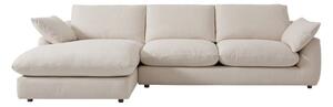 Fulton Chaise Sofa, Corner Sofa, Left Hand Facing, Left Hand Facing, Light Neutral - Andrew Martin Linen