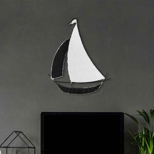 Parklane Metal Modernist Mariner Wall Art in Black and White