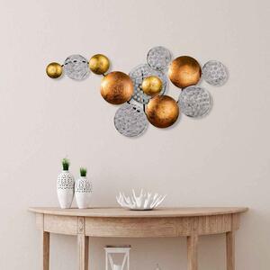 Parklane Metal Solaris Orbital Wall Art in Silver and Copper