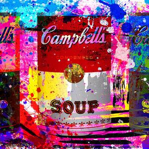 Colourful Campbells 180X75 - Artwork, 180cm x 75cm - Andrew Martin