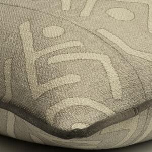 Trojan Smoke Outdoor, Hollowfibre, Cushion, 55cm x 55cm - Andrew Martin Geometric