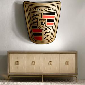 Edith Sideboard Latte, Sideboard, Ivory Shagreen - Andrew Martin