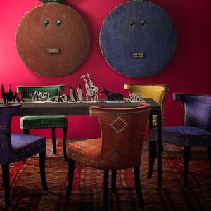 Vincent Dining Chair Moroccan, Dining Chair, Orange - Andrew Martin