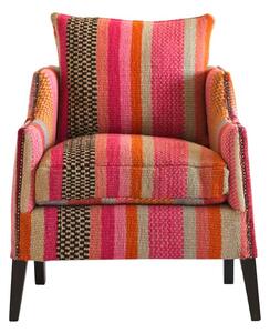 Regal Chair Andean, Armchair, Pink/Orange/Gold - Andrew Martin Wool