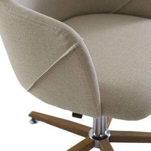 Koda Desk Chair, Desk Chair, Light Neutral - Andrew Martin Other Fabric