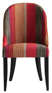Aldwick Dining Chair Llama Orange, Dining chair, Pink/Orange/Black - Andrew Martin Linen