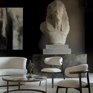 Kitty Dining Chair, Dining Chair, Brown/Dark Neutral - Andrew Martin Linen