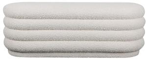 Dura Bench, Ottoman, White - Andrew Martin Boucle