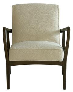 Dario Chair, Armchair, Brown/White - Andrew Martin Boucle