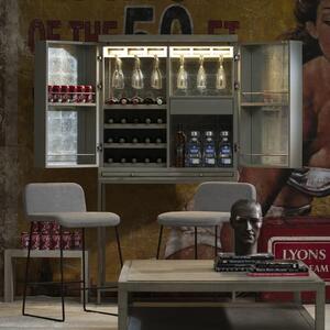 Lucy Bar Stool, Bar Stool, Grey - Andrew Martin Other Fabric