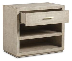 Raffles 1 Drawer Nightstand Natural, Large Bedside Table, Large - Andrew Martin