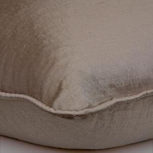 Columbus Thunder, Sustainable Feather, Cushion, 55cm x 55cm - Andrew Martin Satin Plain