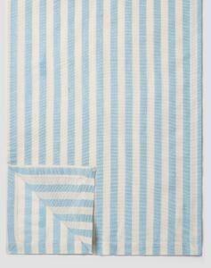 Coastal Blue Pembroke Stripe Linen Blend Table Runner | Default | Piglet in Bed