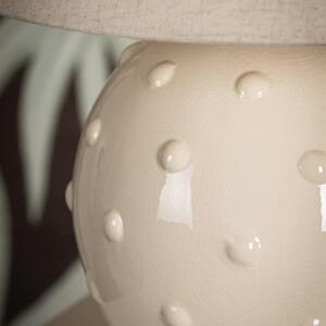 Annabelle Table Lamp, Light, Brass/Neutral - Andrew Martin