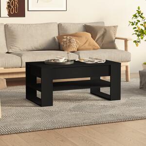 Coffee Table Black 102x55x45 cm Engineered Wood