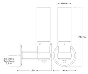 Graydon Single Wall Light Nickel, Light, Polished Nickel - Andrew Martin