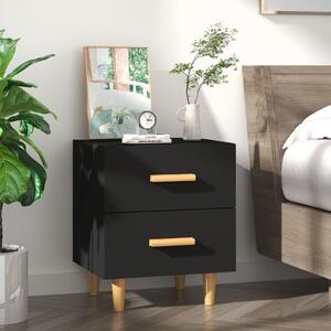 Bed Cabinet Black 40x35x47.5 cm