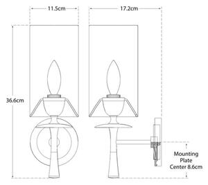 Drunmore Wall Light Bronze, Light - Andrew Martin
