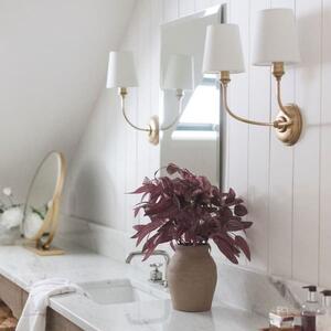 Vendome Single Wall Light Brass, Light, Single, Hand-Rubbed Antique Brass - Andrew Martin