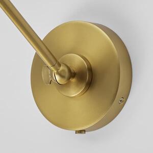 Wellfleet Wall Light Black & Brass, Light, Midnight Black & Burnished Brass - Andrew Martin