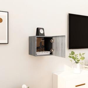 Wall Mounted TV Cabinet Grey Sonoma 30.5x30x30 cm