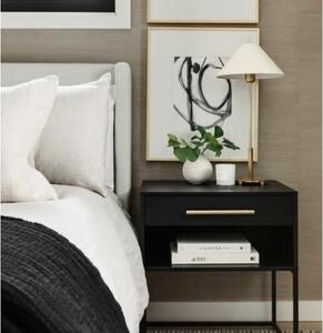Hackney Table Lamp Brass, Light, Hand-Rubbed Antique Brass - Andrew Martin