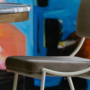 Luna, Chair, Light Neutral - Andrew Martin Velvet