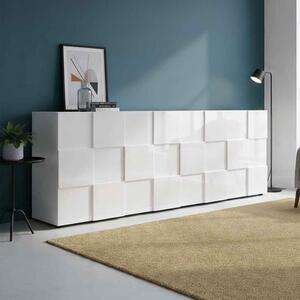 Aspen High Gloss Sideboard with 4 Doors in White