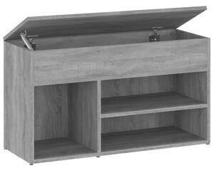Shoe Bench Grey Sonoma 80x30x45 cm Engineered Wood