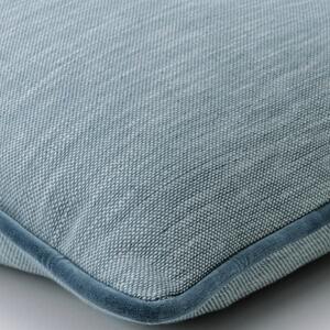 Canvas Denim, Sustainable Feather, Cushion - Andrew Martin Kit Kemp Linen & Linen Blend Plain