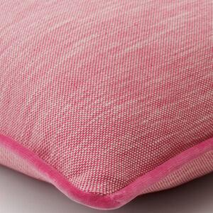 Canvas Hot Pink, Sustainable Feather, Cushion - Andrew Martin Kit Kemp Linen & Linen Blend Plain