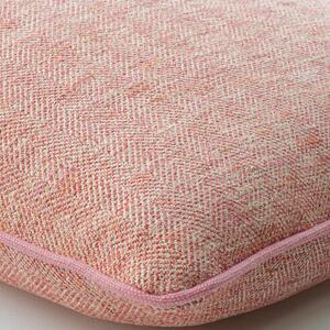 Delphini Dolce, Sustainable Feather, Cushion, 55cm x 55cm - Andrew Martin Cotton Blend Herringbone & Weave