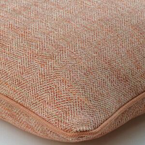 Delphini Amaretti, Sustainable Feather, Cushion, 55cm x 55cm - Andrew Martin Cotton Blend Herringbone & Plain & Weave